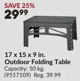 Princess Auto Outdoor Folding Table offer