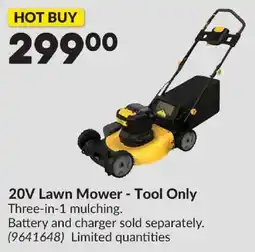 Princess Auto 20V Lawn Mower offer