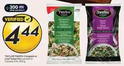 Safeway Taylor Farms Chopped or Leaf Salad Kits offer