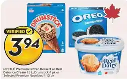 Safeway Nestlé premium frozen dessert or real dairy ice cream offer