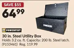 Princess Auto Powerfist 30 in. Steel Utility Box offer