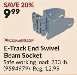 Princess Auto Snap-loc E-track end swivel beam socket offer