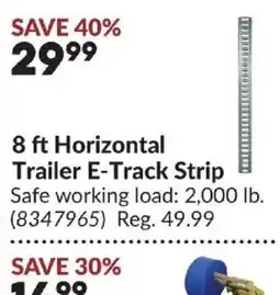 Princess Auto Trailer E-Track Strip offer