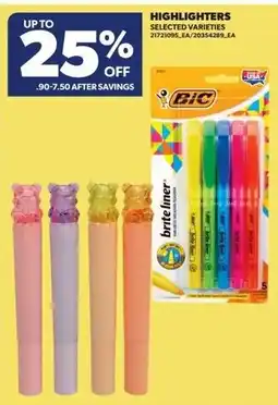 Real Canadian Superstore Bic highlighters offer