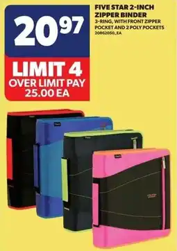 Real Canadian Superstore Five Star 2-inch zipper binder offer