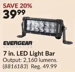 Princess Auto Evergear automotive 7 in. LED Light Bar offer