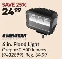 Princess Auto Evergear automotive 6 in. flood light offer