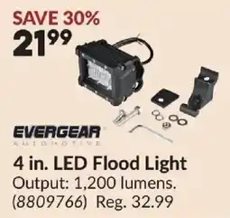 Princess Auto Evergear automotive 4 in. led flood light offer