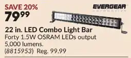 Princess Auto Evergear automotive 22 in. LED Combo Light Bar offer