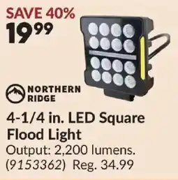 Princess Auto Northern Ridge 4-1/4 in. LED Square Flood Light offer