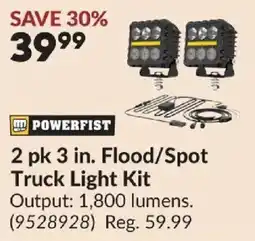Princess Auto Powerfist 2 pk 3 in. Flood/Spot Truck Light Kit offer
