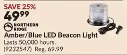 Princess Auto Northern Ridge Amber/Blue LED Beacon Light offer