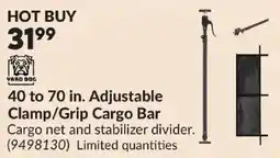 Princess Auto Vard Dog 40 to 70 in. Adjustable Clamp/Grip Cargo Bar offer