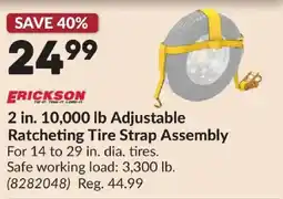 Princess Auto Erickson 2 in. 10,000 lb Adjustable Ratcheting Tire Strap Assembly offer
