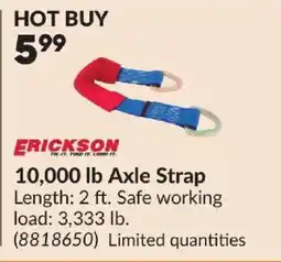 Princess Auto Erickson 10,000 lb Axle Strap offer