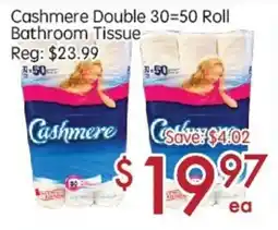 Sunny Food Mart Cashmere Double 30=50 Roll Bathroom Tissue offer