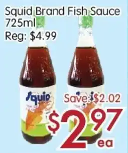 Sunny Food Mart Squid Brand Fish Sauce offer