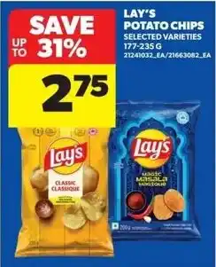 Real Canadian Superstore Lay's potato chips selected varieties offer