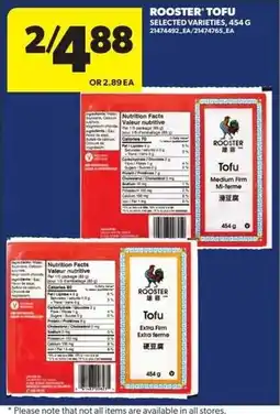 Real Canadian Superstore Rooster tofu offer
