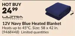 Princess Auto Ultra Performance 12V Navy Blue Heated Blanket offer