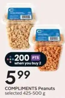 Safeway Compliments Peanuts offer