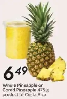 Safeway Whole Pineapple or Cored Pineapple offer