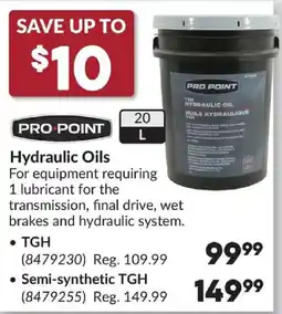 Princess Auto Pro Point hydraulic oils offer