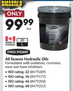 Princess Auto Pro Point All Season Hydraulic Oils offer
