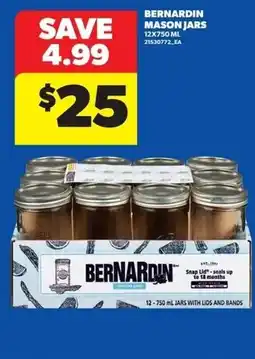 Real Canadian Superstore Bernardin mason jars offer