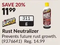 Princess Auto Blaster rust neutralizer offer