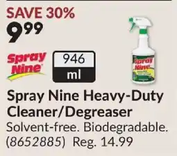 Princess Auto Spray Nine heavy-duty cleaner/degreaser offer