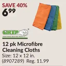 Princess Auto Grip microfibre cleaning cloths offer