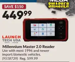 Princess Auto Launch millennium master 2.0 reader offer