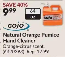 Princess Auto Gojo natural orange pumice hand cleaner offer