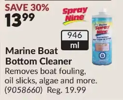 Princess Auto Spray Nine marine boat bottom cleaner offer