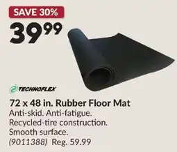 Princess Auto Technoflex rubber floor mat offer