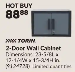 Princess Auto Torin 2-Door Wall Cabinet offer