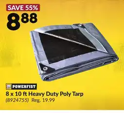 Princess Auto Powerfist 8 x 10 ft Heavy Duty Poly Tarp offer
