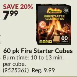 Princess Auto Xtraflame fire starter cubes offer