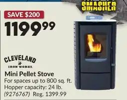 Princess Auto Cleveland Iron Works Mini Pellet Stove offer