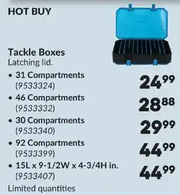Princess Auto Tackle Boxes offer