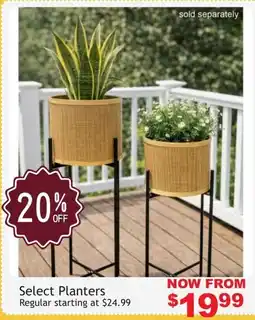 Beddington's Select Planters offer