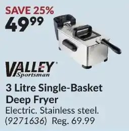 Princess Auto Valley Sportsman 3 Litre Single-Basket Deep Fryer offer