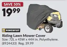 Princess Auto Powerfist riding lawn mower cover offer