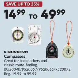 Princess Auto Brunton Compasses offer