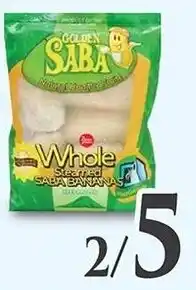 Al Premium Food Mart Golden Saba whole sliced saba bananas offer