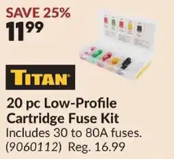 Princess Auto Titan 20 pc Low-Profile Cartridge Fuse Kit offer