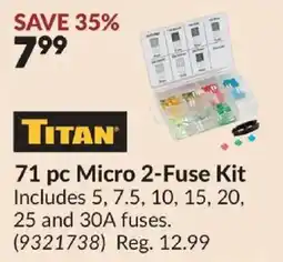 Princess Auto Titan 71 pc Micro 2-Fuse Kit offer