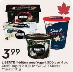 Safeway Liberte mediterranee yogurt offer