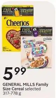 Safeway General Mills Family Size Cereal selected offer